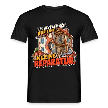 Kleine Reparatur Bauwitz - Männer T-Shirt - Schwarz - Vorne - AI Model Male 178 light (178cm)