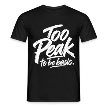 Too Late Graffiti Schrift - Männer T-Shirt - Schwarz - Vorne - AI Model Male 178 light (178cm)