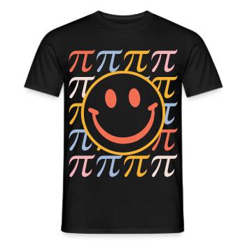 Den Pi-Tag, Von Mathematik Inspirierten Design - Männer T-Shirt - Schwarz - Vorne - AI Model Male 178 light (178cm)