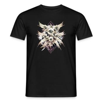 Biblisch korrekter Engel Seraphim Ophanim Gothic - Männer T-Shirt - Schwarz - Vorne - AI Model Male 178 light (178cm)