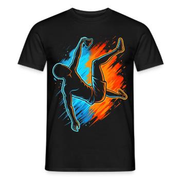 Klettern Berge Kletterer Bouldern Kinder Herren - Männer T-Shirt - Schwarz - Vorne - AI Model Male 178 light (178cm)
