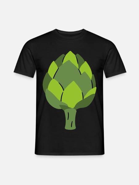Artischocke Gemüsemotiv Illustration Geschenkidee - Männer T-Shirt - Schwarz
