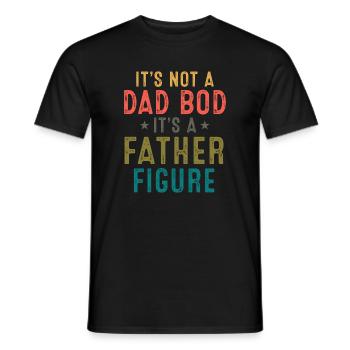 Vaterfigur: Nicht Dad Bod - Männer T-Shirt - Schwarz - Vorne - AI Model Male 178 light (178cm)