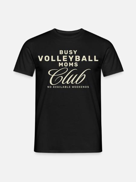 Volleyball Moms Club - Männer T-Shirt - Schwarz