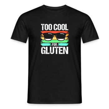 Glutenfrei - Männer T-Shirt - Schwarz - Vorne - AI Model Male 178 light (178cm)