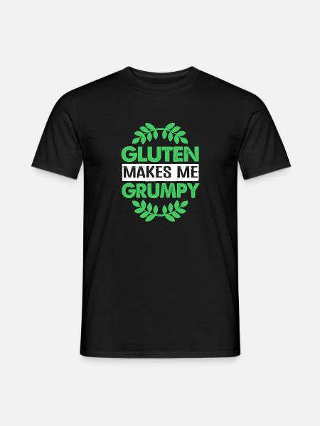 Glutenfrei - Männer T-Shirt - Schwarz