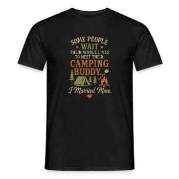 Some People Wait Their Whole Lives To Meet Their - Männer T-Shirt - Schwarz - Vorne - AI Model Male 178 light (178cm)