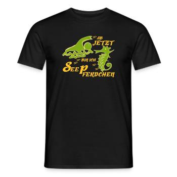 Schwimmabzeichen schwimmen Seepferdchen - Männer T-Shirt - Schwarz - Vorne - AI Model Male 178 light (178cm)