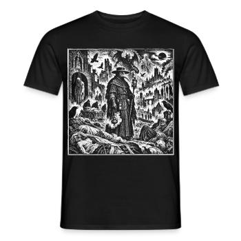 Pestdoktor – Im Schatten des Todes - Männer T-Shirt - Schwarz - Vorne - AI Model Male 178 light (178cm)