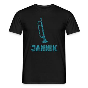 Geschenk für Jannik - Männer T-Shirt - Schwarz - Vorne - AI Model Male 178 light (178cm)