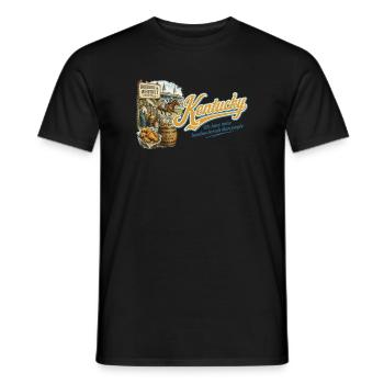 Kentucky Retro Vintage Bluegrass State Design - Männer T-Shirt - Schwarz - Vorne - AI Model Male 178 light (178cm)