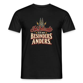 Jede Jeck is anders Ich bin besonders anders Köln - Männer T-Shirt - Schwarz - Vorne - AI Model Male 178 light (178cm)