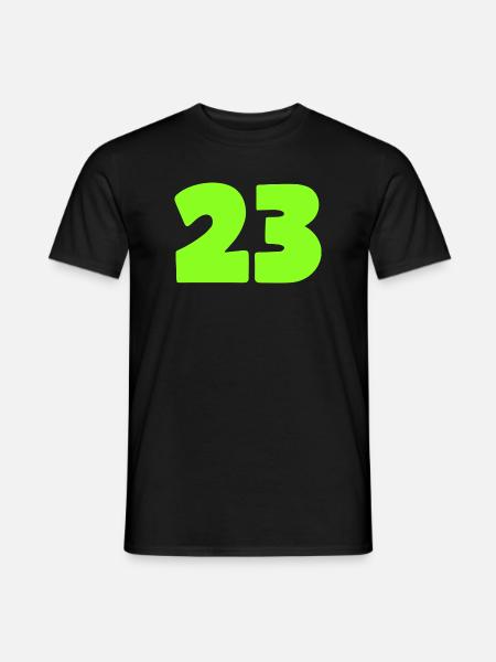 23 - Männer T-Shirt - Schwarz