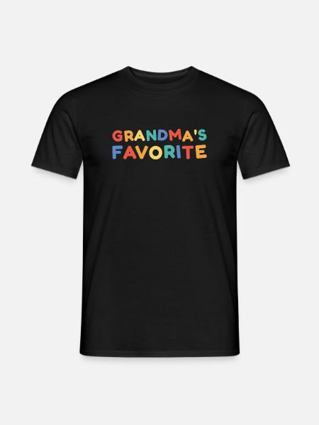 Omas Lieblings - Männer T-Shirt - Schwarz
