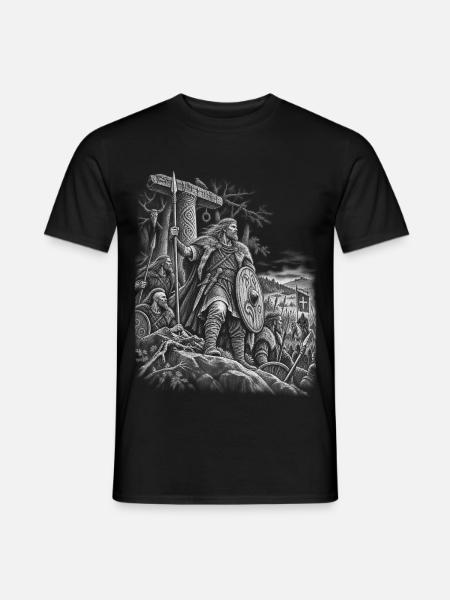 Widukind – Sachsenführer - Männer T-Shirt - Schwarz