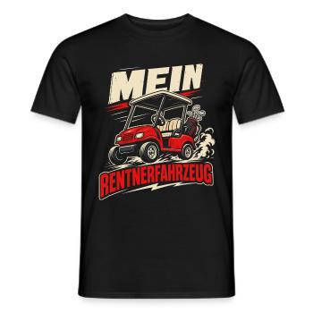 Mein Rentnerfahrzeug Golf Caddy - Männer T-Shirt - Schwarz - Vorne - AI Model Male 178 light (178cm)
