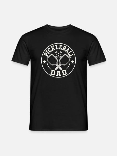 Pickleball Dad Emblem - Männer T-Shirt - Schwarz