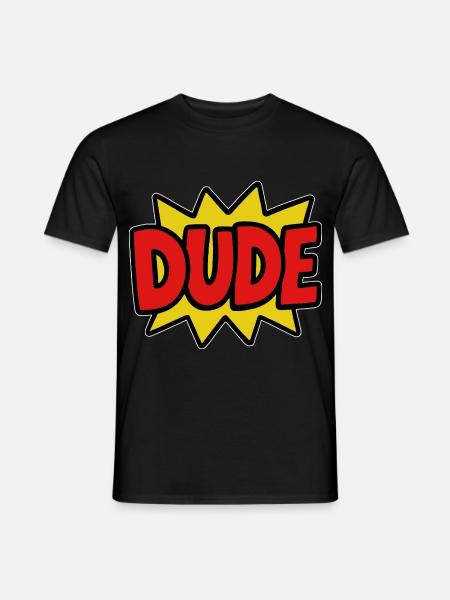 Dude Retro Comic - Männer T-Shirt - Schwarz