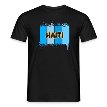 Haiti als Urlaub - Männer T-Shirt - Schwarz - Vorne - AI Model Male 178 light (178cm)
