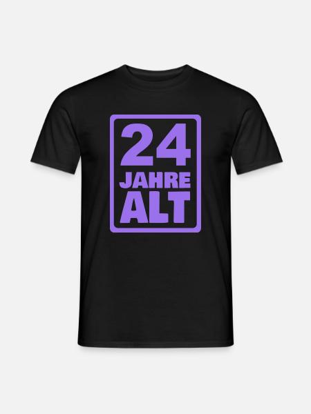 Alt 24 - Männer T-Shirt - Schwarz