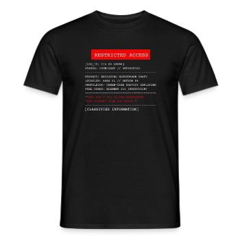 Sektor S4 Physik: Element 115 Doku - Männer T-Shirt - Schwarz - Vorne - AI Model Male 178 light (178cm)