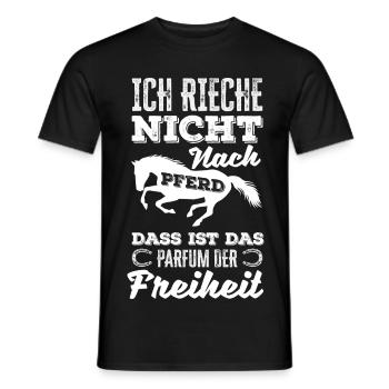 Lustiges Pferdemädchen & Reiter Spruch Geschenke - Männer T-Shirt - Schwarz - Vorne - AI Model Male 178 light (178cm)