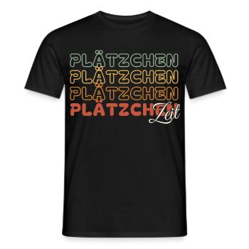 Plätzchen Zeit - Retro - Männer T-Shirt - Schwarz - Vorne - AI Model Male 178 light (178cm)