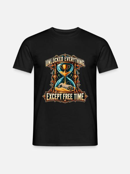Entsperrt alles, außer Freizeit - Männer T-Shirt - Schwarz
