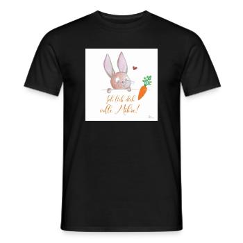 Volle Möhre - Männer T-Shirt - Schwarz - Vorne - AI Model Male 178 light (178cm)