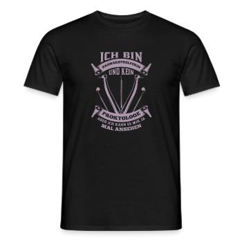 Zahnarzthelferin und kein Prokotologe - Männer T-Shirt - Schwarz - Vorne - AI Model Male 178 light (178cm)