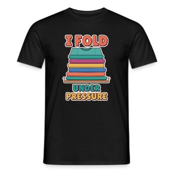 Ich gebe unter Druck nach - Männer T-Shirt - Schwarz - Vorne - AI Model Male 178 light (178cm)