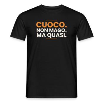 Koch. Kein Zauberer. Aber fast. – Chef T-Shirt - Männer T-Shirt - Schwarz - Vorne - AI Model Male 178 light (178cm)