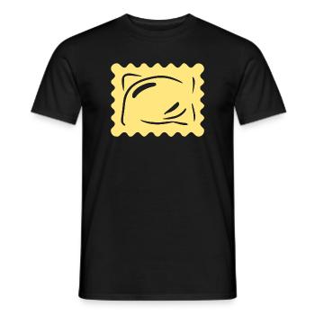 Pasta Nudeln Ravioli Italien Geschenk Weihnachten - Männer T-Shirt - Schwarz - Vorne - AI Model Male 178 light (178cm)