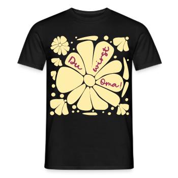 Du wirst Oma, Baby - Männer T-Shirt - Schwarz - Vorne - AI Model Male 178 light (178cm)