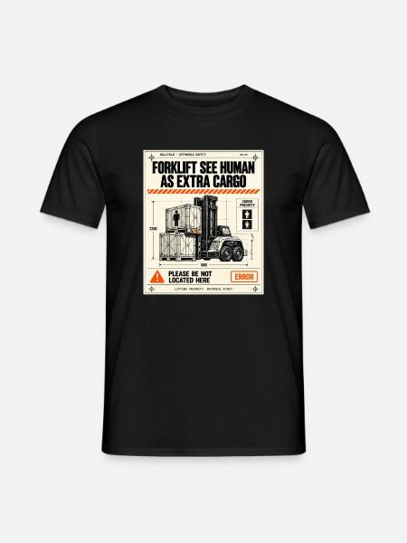 Menschen als zusätzliche Last - Männer T-Shirt - Schwarz