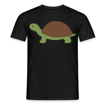 Schildkröte Design Geschenkidee Tierfreunde - Männer T-Shirt - Schwarz - Vorne - AI Model Male 178 light (178cm)