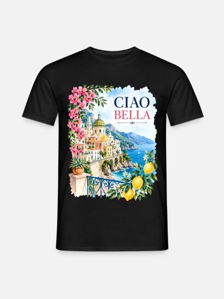 Ciao Bella - Männer T-Shirt - Schwarz