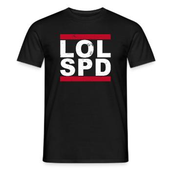 LOL SPD - Männer T-Shirt - Schwarz - Vorne - AI Model Male 178 light (178cm)