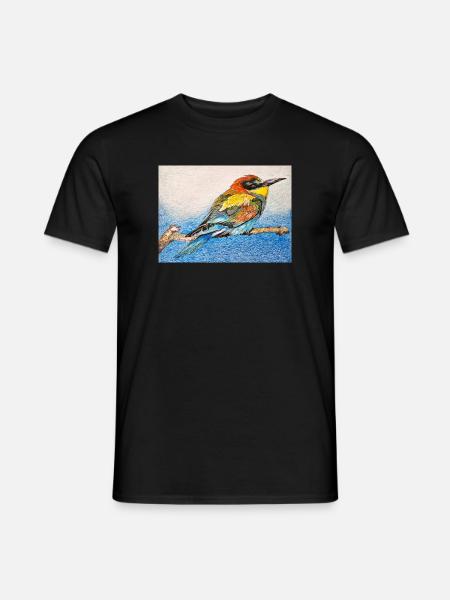 Vogel - Bienenfresser II. - Männer T-Shirt - Schwarz