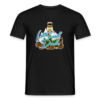Let's Crack Dude lustiger Nussknacker-Feiertagshumor - Männer T-Shirt - Schwarz - Vorne - AI Model Male 178 light (178cm)