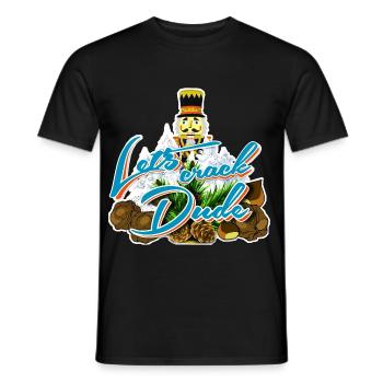 Let's Crack Dude lustiger Nussknacker-Feiertagshumor - Männer T-Shirt - Schwarz - Vorne - AI Model Male 178 light (178cm)