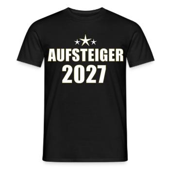 Aufsteiger 2027 - Männer T-Shirt - Schwarz - Vorne - AI Model Male 178 light (178cm)