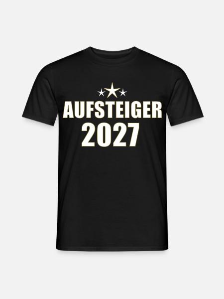 Aufsteiger 2027 - Männer T-Shirt - Schwarz