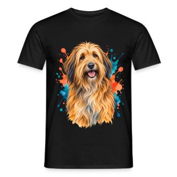 Katalanischer Schäferhund - Männer T-Shirt - Schwarz - Vorne - AI Model Male 178 light (178cm)