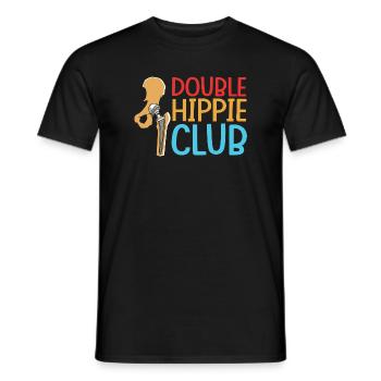 Hüften Hüfte Hüftgelenk - Männer T-Shirt - Schwarz - Vorne - AI Model Male 178 light (178cm)
