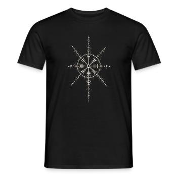 Der Runenstern in Hexentinte - Männer T-Shirt - Schwarz - Vorne - AI Model Male 178 light (178cm)