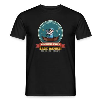 Logopädin – Danke Geschenk Abschied Zungenbrecher - Männer T-Shirt - Schwarz - Vorne - AI Model Male 178 light (178cm)