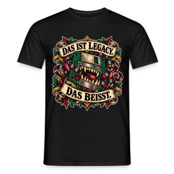 Legacy Beisst Kiefer Monster - Männer T-Shirt - Schwarz - Vorne - AI Model Male 178 light (178cm)