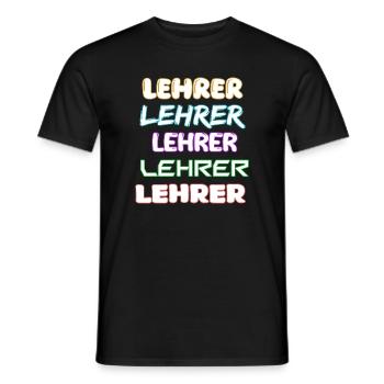 Beruf Lehrer - Männer T-Shirt - Schwarz - Vorne - AI Model Male 178 light (178cm)