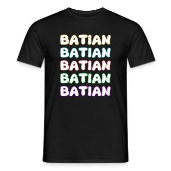 Bergsteigen Batian - Männer T-Shirt - Schwarz - Vorne - AI Model Male 178 light (178cm)